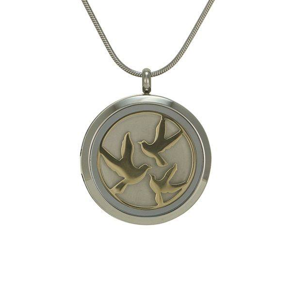 Classic Birds Cremation Pendant IV